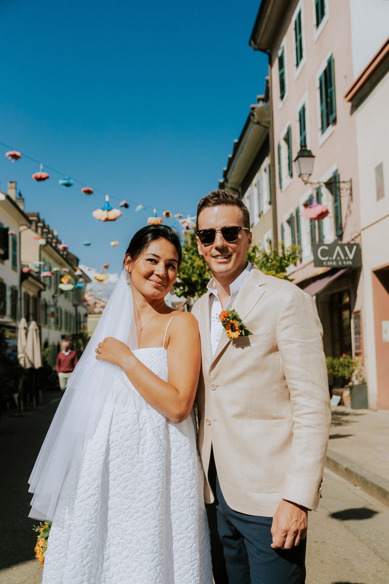 Emotional wedding ceremony moment captured discreetly